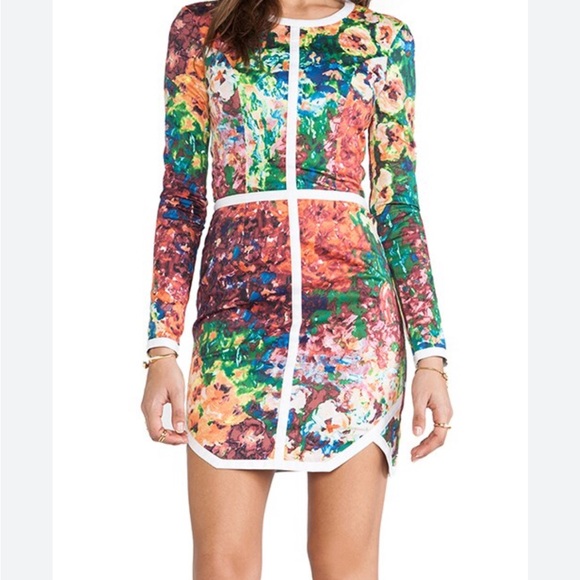 Casper and Pearl Dresses & Skirts - RARE-Casper and Pearl-Colorful Abstract Long Sleeve Dress